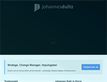 Tablet Screenshot of johannesdultz.com